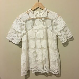 Anthropologie Lace Top
