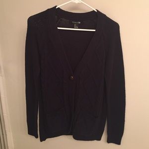 Navy Forever 21 preppy sweater