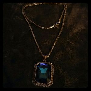 Large Stone Long Necklace