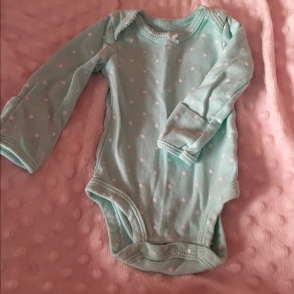 Ligh blue & white longsleeve onesie - Picture 1 of 1
