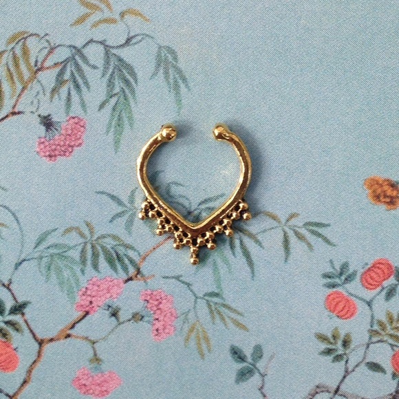 Candymuse Jewelry - *SALE* Faux Septum Ring in Gold tone