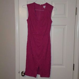 Hot pink dress
