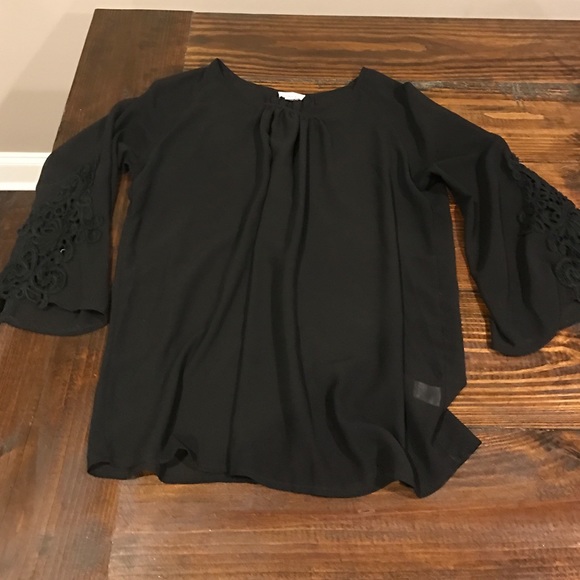 Beautiful chiffon black shirt