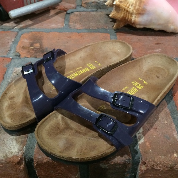 Birkenstock Shoes - Birkenstock plum slides size 38