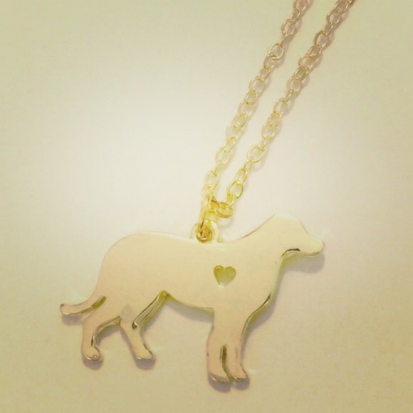 Gold-plated Labrador necklace - Picture 1 of 2