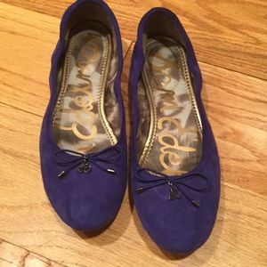 SAM EDELMAN "FELICIA" SUEDE BALLERINA FLAT