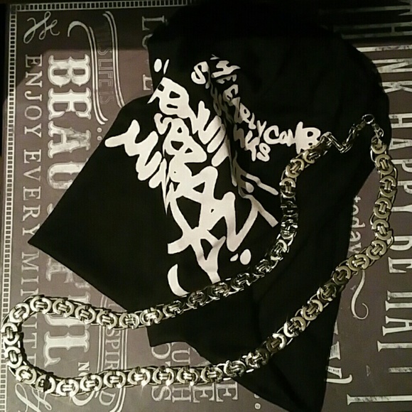 Mens stainless steel chain necklace