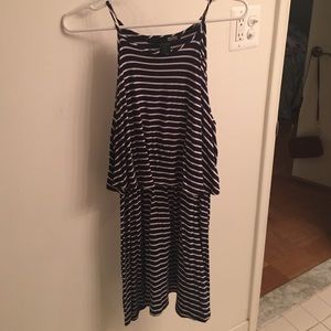 Navy striped Dress