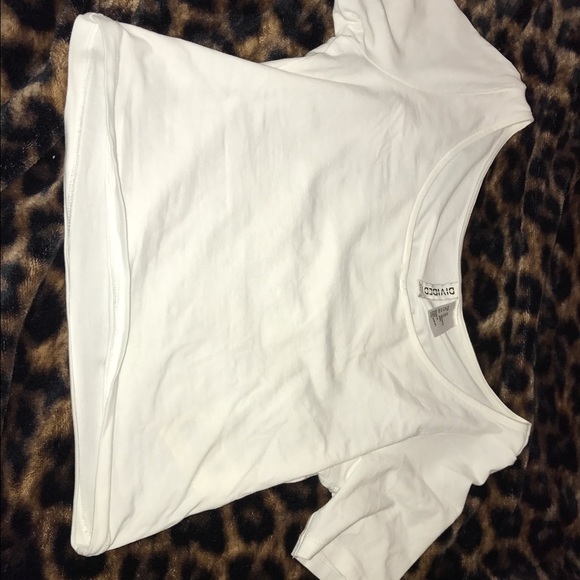 White crop top