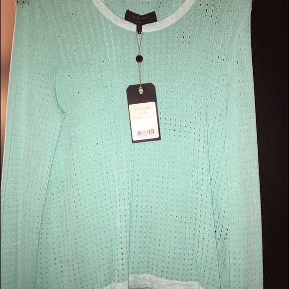 Rag & bone aqua ariana pullover