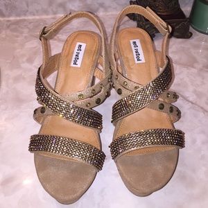 Cork wedge sandals
