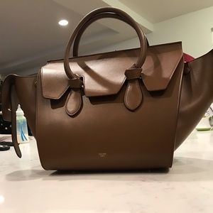 Celine bicolor mini tie bag