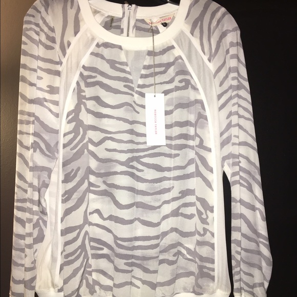Rebecca Taylor tiger silk shirt
