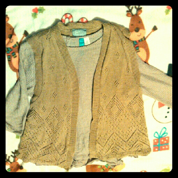 Tan boho vest - Picture 1 of 3