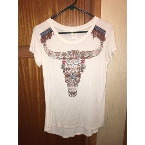 Skull head fringe top.