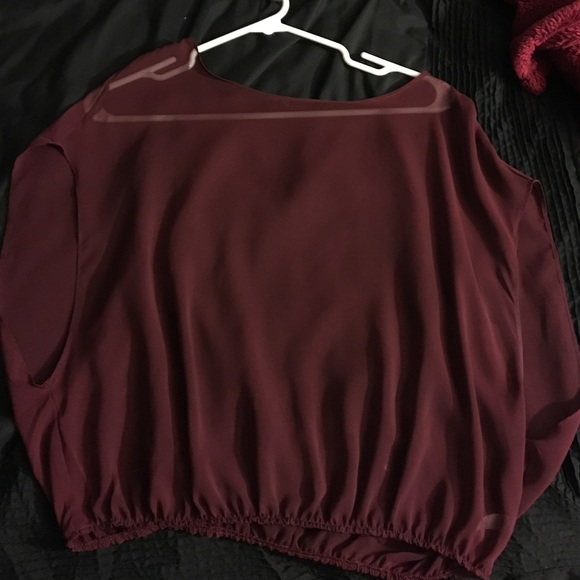 American apparel chiffon top