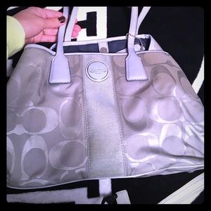 Gray Coach purse