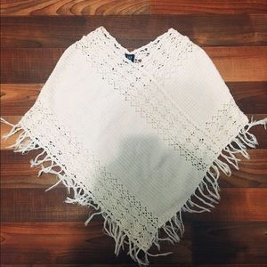 GAP Kids Crochet poncho