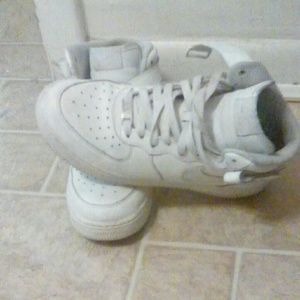 All White Nike Air Forces