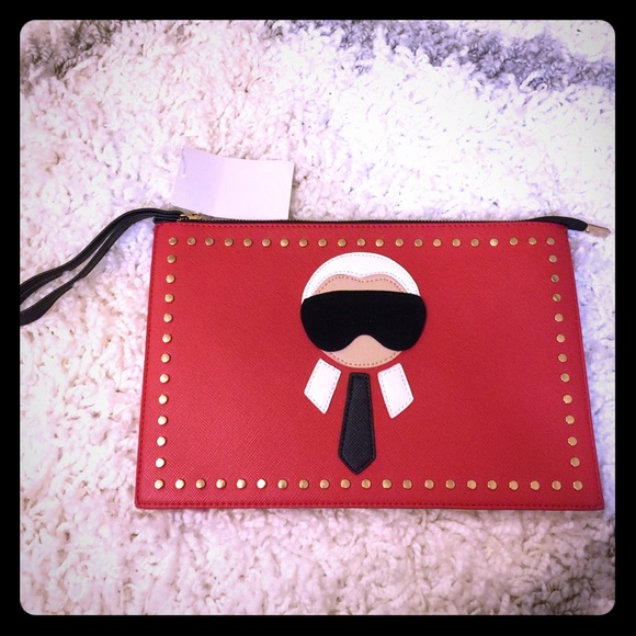 Brand New red leather Lobaque bag