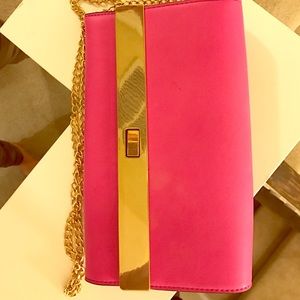 Aldo Pirjo clutch with gold chain strap!!