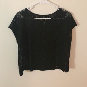 Forever 21 Black Lace Top