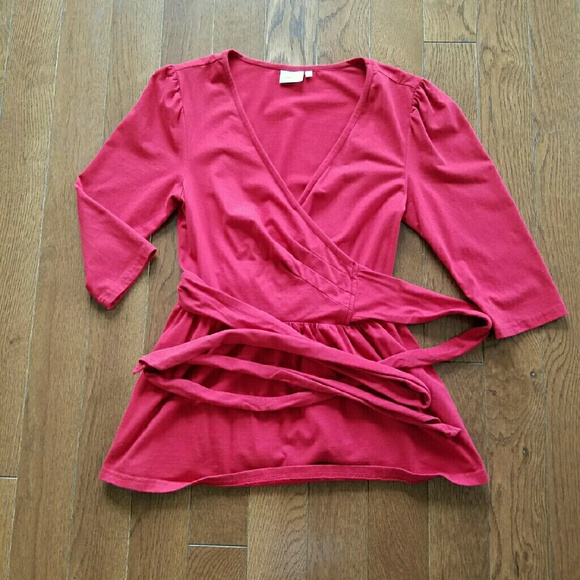 Red Wrap Top - image 1