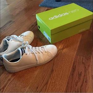 men's adidas sneakers like new white with box