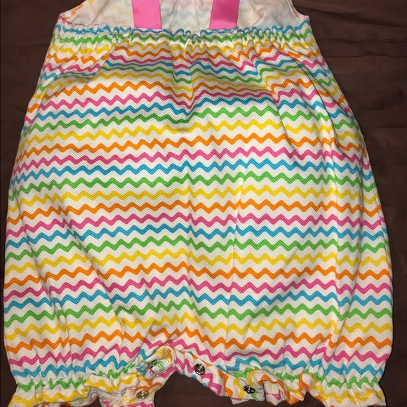 Multi color baby girl Romper 12-18m - Picture 2 of 3