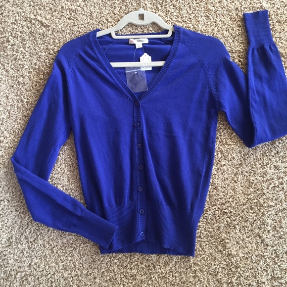 Blue cardigan