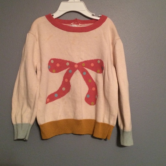 Color block and bow sweater purchased in England