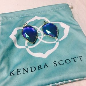 Kendra Scott Blue Iridescent Corley Earrings