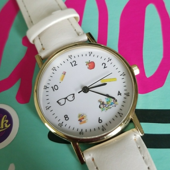 Teachers Educators White Band Adjustable Watch - Picture 3 of 8