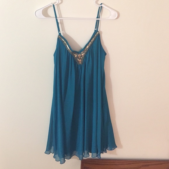 Express: Teal formal dress