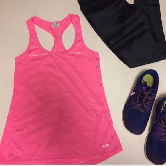 Pink Mesh Small Dri-Fit Champion Workout Tank