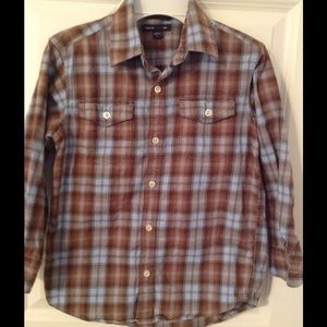 Gap Kids - boys plaid button-down shirt