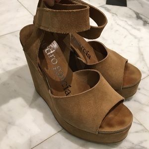 PEDRO GARCIA TAN WEDGES SIZE 36