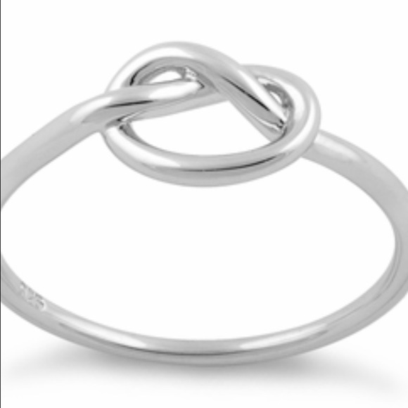 Dainty, Thin Sterling Silver Knot Ring