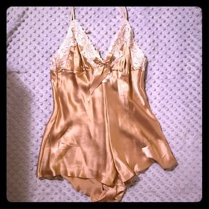 Eblin silk lingerie romper
