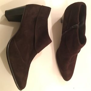 Brown Suede Ankle Boots