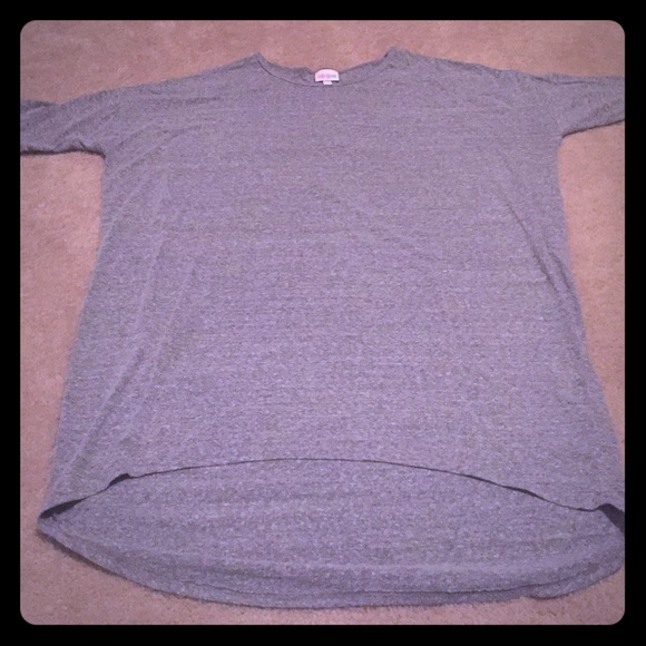 LuLaRoe Medium Heather Grey Irma-Rare!