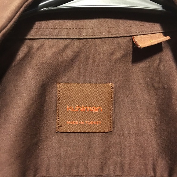 Men's brown button down - Picture 2 of 2