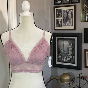 NWT Dusty Rose Bralette (Large)