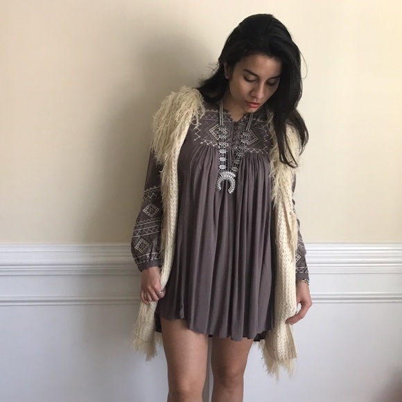 🔴 gray long sleeve tunic