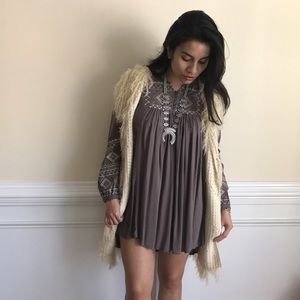 🔴 gray long sleeve tunic