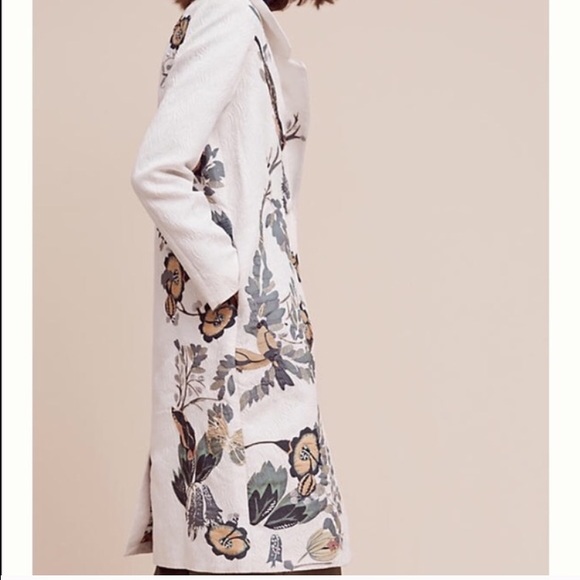 Anthropologie Jackets & Blazers - ON HOLD! Embroidered Nature Print Coat