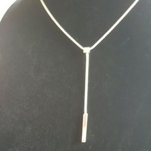 Faux Diamond Silver Guess Necklace