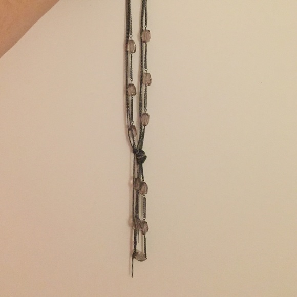 Gray and Black Statement necklace