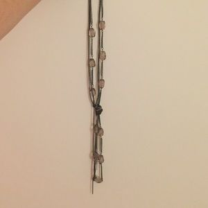 Gray and Black Statement necklace