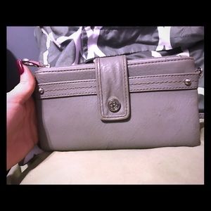 Cute grey clutch / wallet